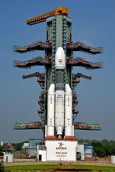 File:GSLV Mk III D2 with GSAT-29 on Second Launch Pad of Satish Dhawan Space Centre, Sriharikota (SDSC SHAR).jpg
