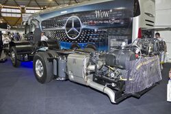 Mercedes-Benz O500LE chassis on display at the 2013 Australian Bus & Coach Show (1).jpg