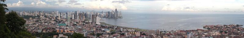 File:Panama city panoramic view from the top of Ancon hill.jpg