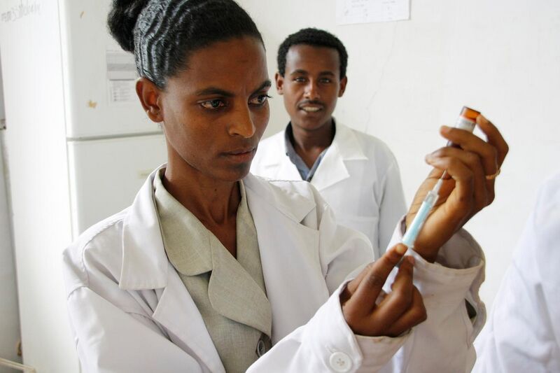 File:Preparing a measles vaccine in Ethiopia.jpg