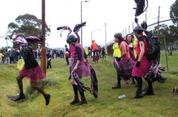 Radical cheerleaders at climate change action.jpg