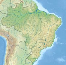 Map showing the location of Gruta do Centenário