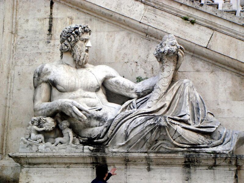 File:0142 - Roma - Piazza del Campidoglio - Statua del Tevere - Foto Giovanni Dall'Orto, 7-Apr-2008.jpg