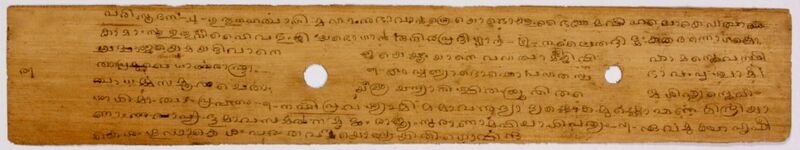 File:16th century Bhagavad Gita palm leaf manuscript, Sanskrit, Malayalam script, Kerala.jpg