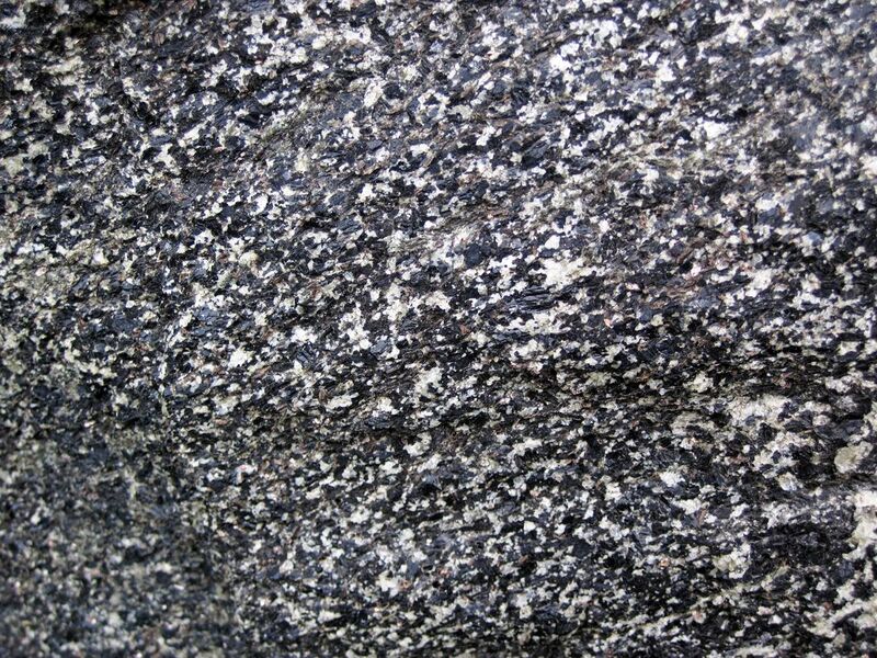 File:Amphibolite (Precambrian; Warrensburg, Adirondack Mountains, New York State, USA) 1.jpg