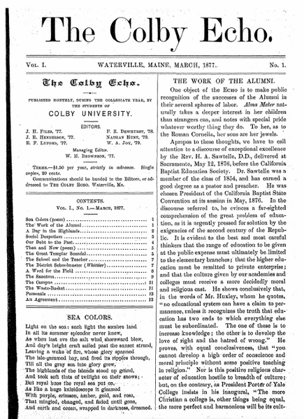 File:Colby college echo first volume.png