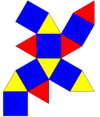 Icosahedron in cuboctahedron net.png