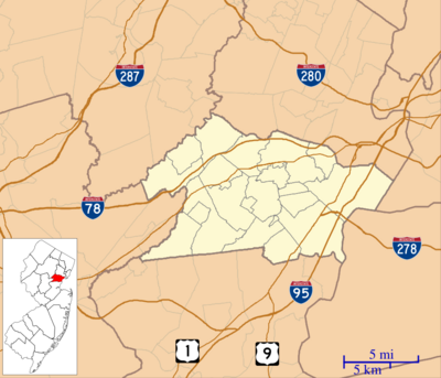 Location map of Union County, New Jersey.svg