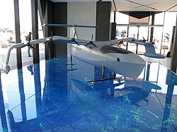 Regent Viceroy seaglider model at Dubai Airshow 2023.jpg