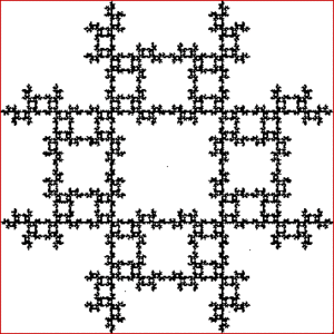 A point inside a square repeatedly jumps half of the distance towards a randomly chosen vertex, but the currently chosen vertex cannot be the same as the previously chosen vertex.
