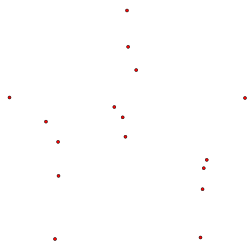 A set of sixteen points in general position with no convex hexagon