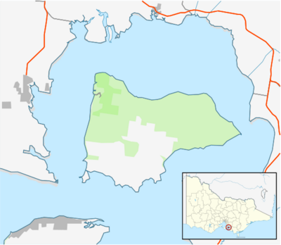 Australia Victoria French Island location map.svg