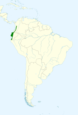 Euphonia saturata map.svg