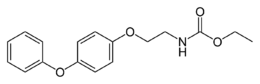 Skeletal formula of fenoxycarb