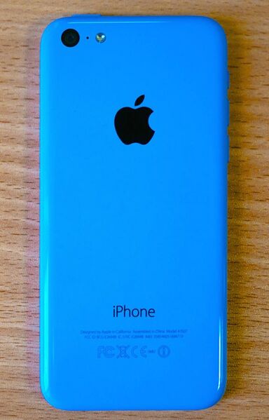 File:IPhone 5c blue back.jpg