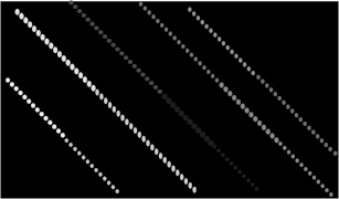 Last of four dot luminance data displays, this one has a black (unilluminated) background.svg