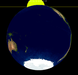 Lunar eclipse from moon-1918Jun24.png