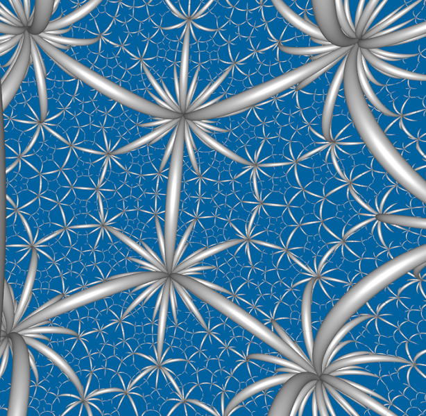 File:Order-6 dodecahedral honeycomb.png