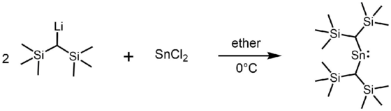 Synthesis of stannylene using organolithium reagent