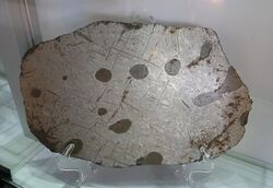 Bear Creek, medium octahedrite, IIIAB - Center for Meteorite Studies - Arizona State University - Tempe, AZ - DSC05778.JPG
