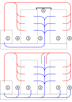 Two diagrams of cooling systems