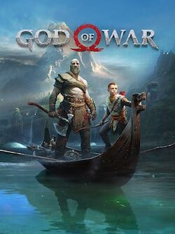 Cover art featuring Kratos and his son Atreus
