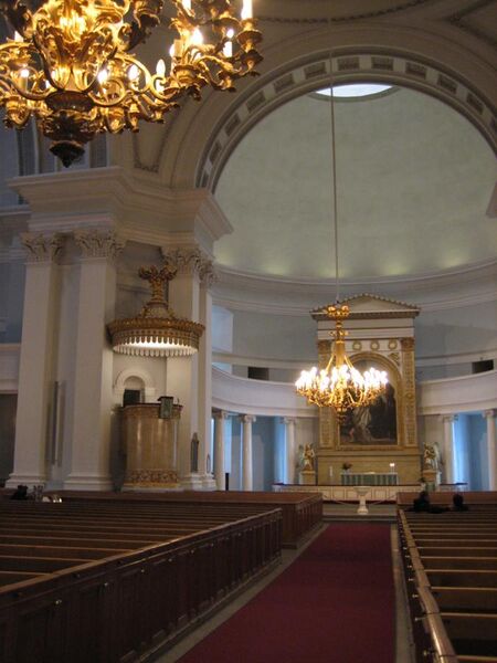 File:Interior of the Helsinki Cathedral.jpg