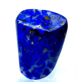 Slab of polished lapis lazuli
