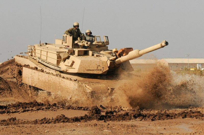 File:M1 Abrams training in Iraq.jpg
