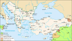 Map Byzantine Empire 1025-en.svg