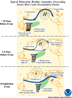 Illustrations of the jet stream varying in response to convection.