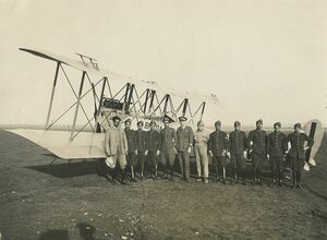 Yemeni student pilots c. 1932 with Breda A.4 trainer.jpg