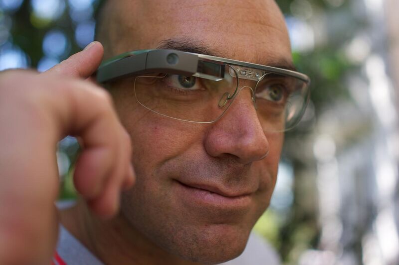File:A Google Glass wearer.jpg