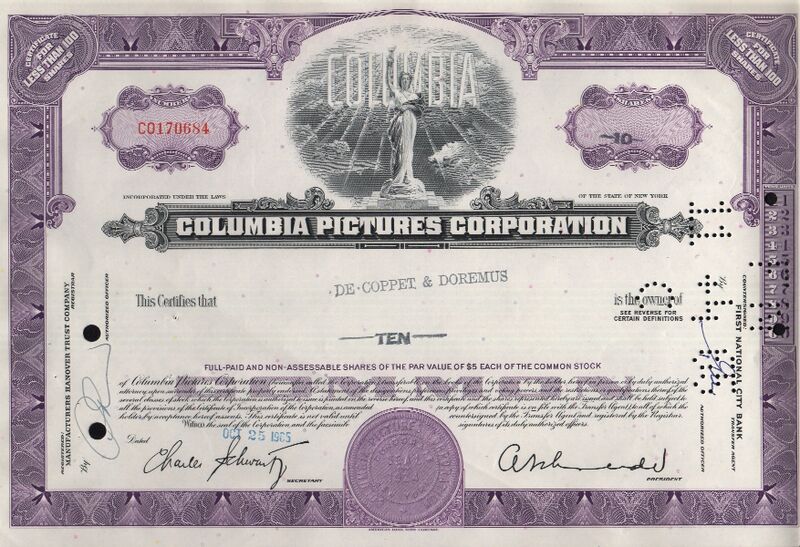 File:Columbia Pictures Aktie.jpg