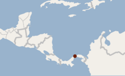 Distribution of Lophostoma kalkoae (cropped).png