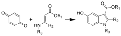 Nenitzescu Indole Synthesis Scheme.png