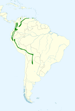 Turdus serranus map.svg