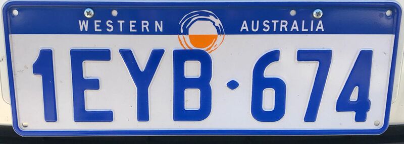 File:1997 Western Australia registration plate 1EYB♦674.jpg
