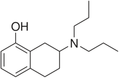 Kekulé, skeletal formula of 8-OH-DPAT