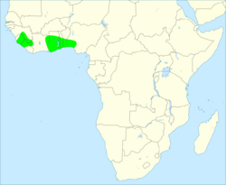 Ahanta spurfowl distribution map.svg