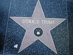 Donald Trump star Hollywood Walk of Fame.JPG