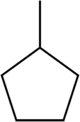 Methylcyclopentane structure.png