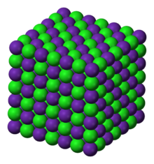 Rubidium chloride's NaCl structure