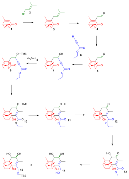 File:Taxol total synthesis Wender start.svg