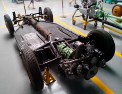 The chassis of Tatra T600 Tatraplan, with rear-mounted flat-4 engine.jpg