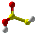 Thiosulfurous acid Ball and Stick.png