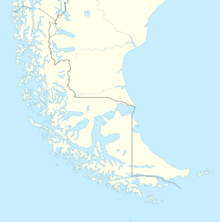 Map showing the location of Southern Patagonian Ice Field