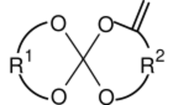 Unsaturated spiro orthocarbonate.svg