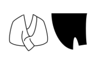 Warham Guild hood shape outline.svg