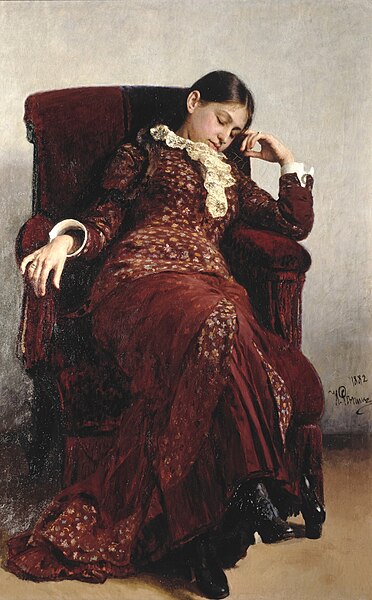 File:Илья Е. Репин - Отдых. Портрет В.А.Репина (1882).jpg